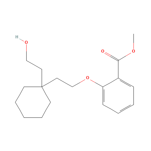 methyl 2-[2-[1-(2-hydroxyethyl)cyclohexyl]ethoxy]benzoate (CAS: 518284-46-3) - Related Chemical Product