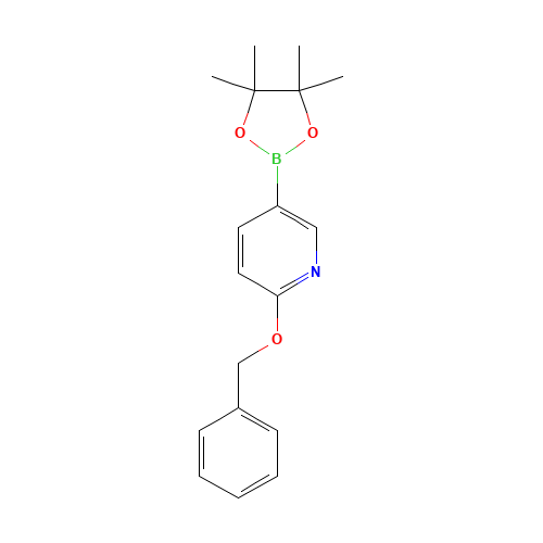 2-phenylmethoxy-5-(4,4,5,5-tetramethyl-1,3,2-dioxaborolan-2-yl)pyridine (CAS: 832735-54-3) - Related Chemical Product