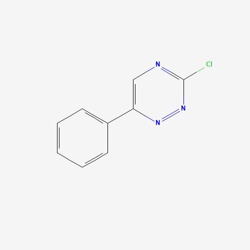 3-chloro-6-phenyl-1,2,4-triazine (CAS: 73214-24-1) - Chemical Structure and Molecular Formula 