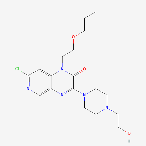 7-chloro-3-[4-(2-hydroxyethyl)piperazin-1-yl]-1-(2-propoxyethyl)pyrido[3,4-b]pyrazin-2-one (CAS: 954138-53-5) - Related Chemical Product