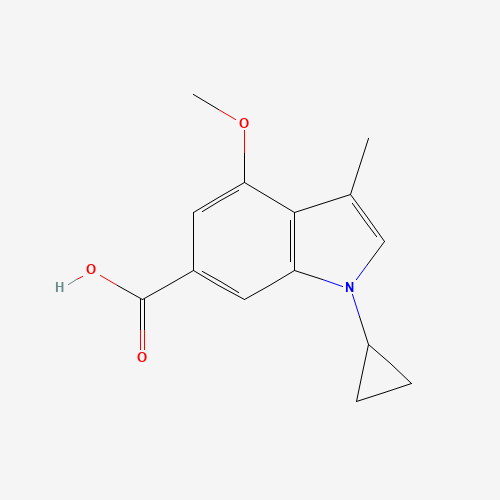 1-cyclopropyl-4-methoxy-3-methylindole-6-carboxylic acid (CAS: 1039758-80-9) - Related Chemical Product