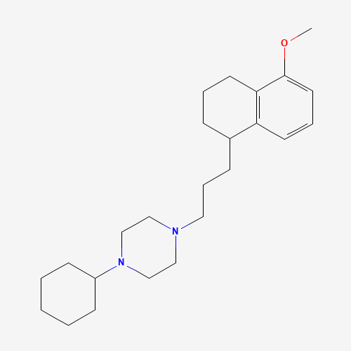1-cyclohexyl-4-[3-(5-methoxy-1,2,3,4-tetrahydronaphthalen-1-yl)propyl]piperazine;dihydrochloride (CAS: 172906-90-0) - Related Chemical Product