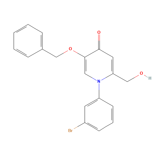 1-(3-bromophenyl)-2-(hydroxymethyl)-5-phenylmethoxypyridin-4-one (CAS: 1333331-96-6) - Related Chemical Product