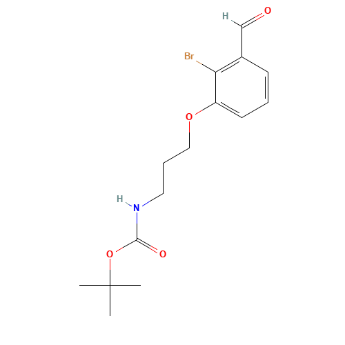 tert-butyl N-[3-(2-bromo-3-formylphenoxy)propyl]carbamate (CAS: 1093644-31-5) - Related Chemical Product