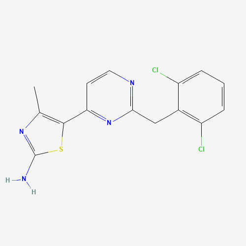 5-[2-[(2,6-dichlorophenyl)methyl]pyrimidin-4-yl]-4-methyl-1,3-thiazol-2-amine (CAS: 1163706-69-1) - Related Chemical Product