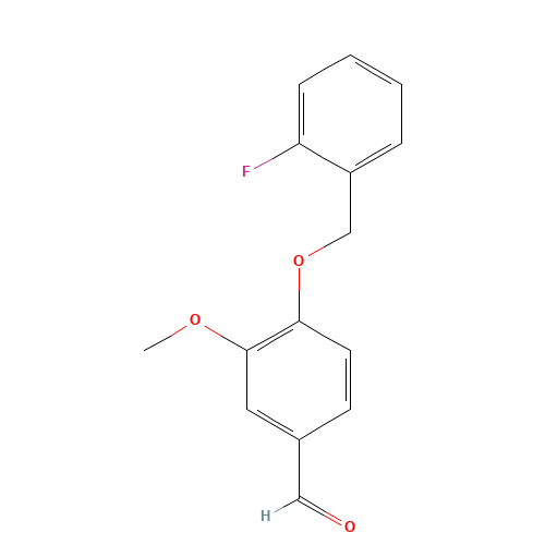 4-[(2-fluorophenyl)methoxy]-3-methoxybenzaldehyde (CAS: 423156-68-7) - Related Chemical Product