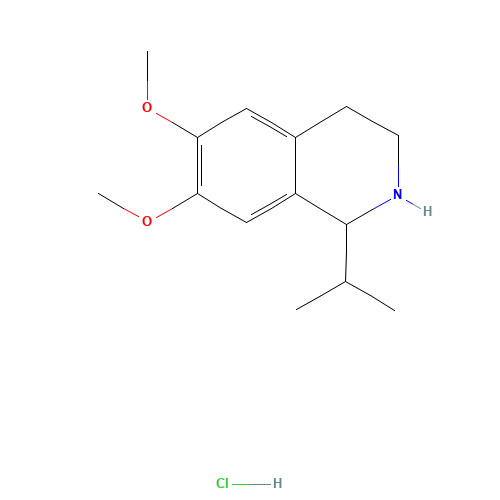 6,7-dimethoxy-1-propan-2-yl-1,2,3,4-tetrahydroisoquinoline;hydrochloride (CAS: 214046-76-1) - Related Chemical Product