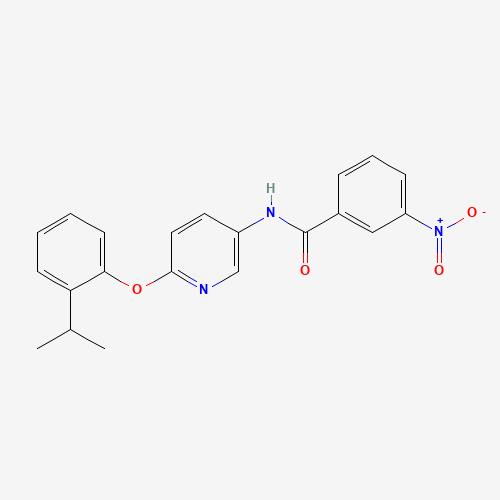 3-nitro-N-[6-(2-propan-2-ylphenoxy)pyridin-3-yl]benzamide (CAS: 224794-90-5) - Related Chemical Product
