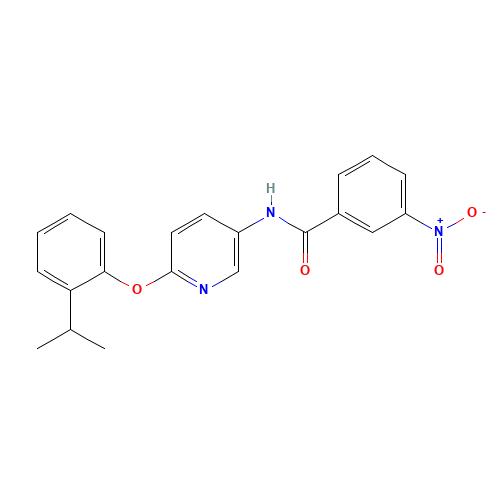 3-nitro-N-[6-(2-propan-2-ylphenoxy)pyridin-3-yl]benzamide (CAS: 224794-90-5) - Related Chemical Product