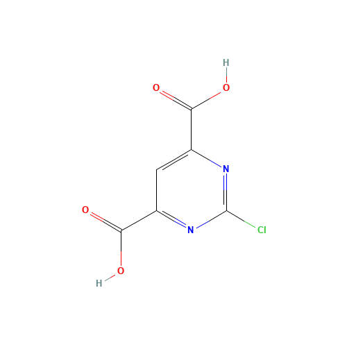 2-chloropyrimidine-4,6-dicarboxylic acid (CAS: 1008780-47-9) - Chemical Structure and Molecular Formula 