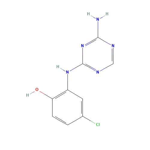 2-[(4-amino-1,3,5-triazin-2-yl)amino]-4-chlorophenol (CAS: 333735-70-9) - Related Chemical Product