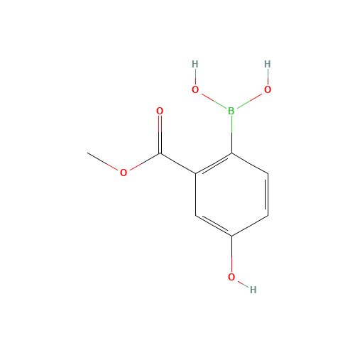 (4-hydroxy-2-methoxycarbonylphenyl)boronic acid (CAS: 1186376-42-0) - Related Chemical Product