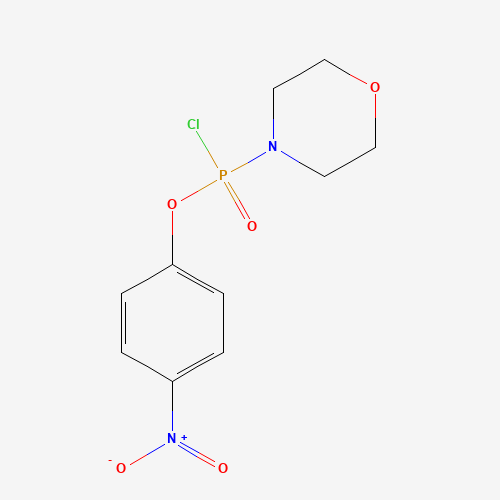 4-[chloro-(4-nitrophenoxy)phosphoryl]morpholine (CAS: 79838-05-4) - Chemical Structure and Molecular Formula 