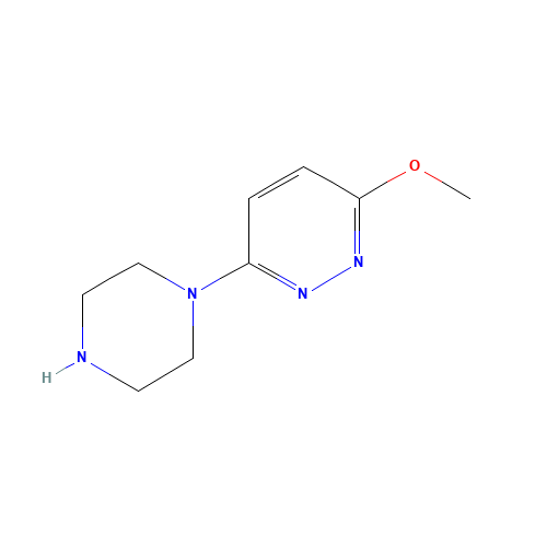 3-methoxy-6-piperazin-1-ylpyridazine (CAS: 83774-21-4) - Chemical Structure and Molecular Formula 