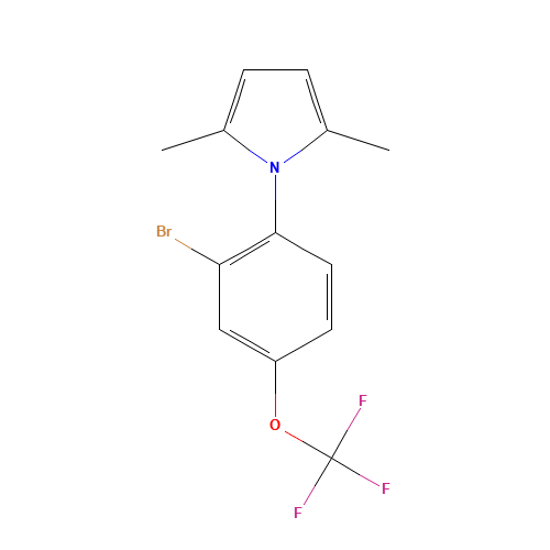 1-[2-bromo-4-(trifluoromethoxy)phenyl]-2,5-dimethylpyrrole (CAS: 257285-02-2) - Related Chemical Product