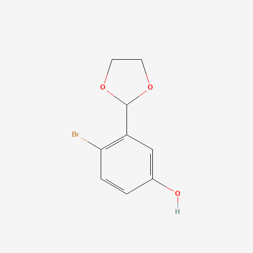 4-bromo-3-(1,3-dioxolan-2-yl)phenol (CAS: 1160182-44-4) - Related Chemical Product
