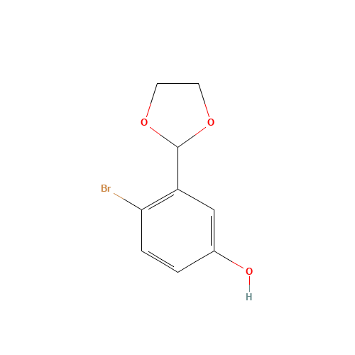 4-bromo-3-(1,3-dioxolan-2-yl)phenol (CAS: 1160182-44-4) - Related Chemical Product