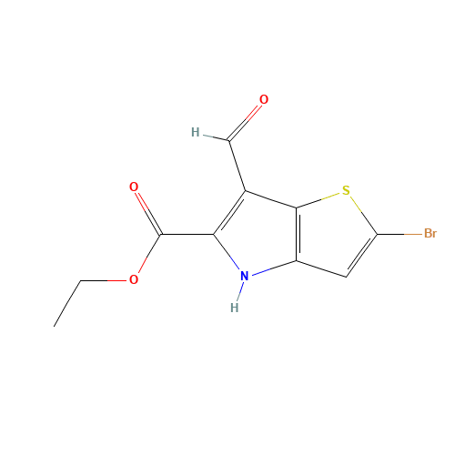 ethyl 2-bromo-6-formyl-4H-thieno[3,2-b]pyrrole-5-carboxylate (CAS: 1221186-54-4) - Related Chemical Product