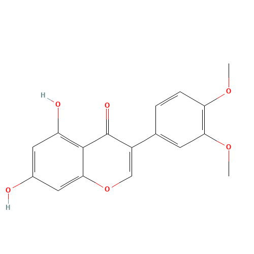 3-(3,4-dimethoxyphenyl)-5,7-dihydroxychromen-4-one (CAS: 53084-11-0) - Related Chemical Product