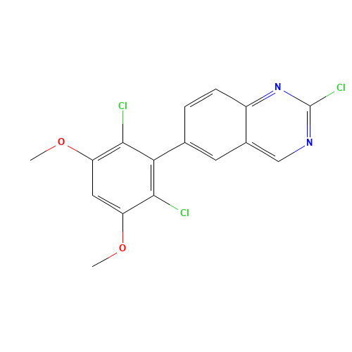 2-chloro-6-(2,6-dichloro-3,5-dimethoxyphenyl)quinazoline (CAS: 1538605-06-9) - Related Chemical Product