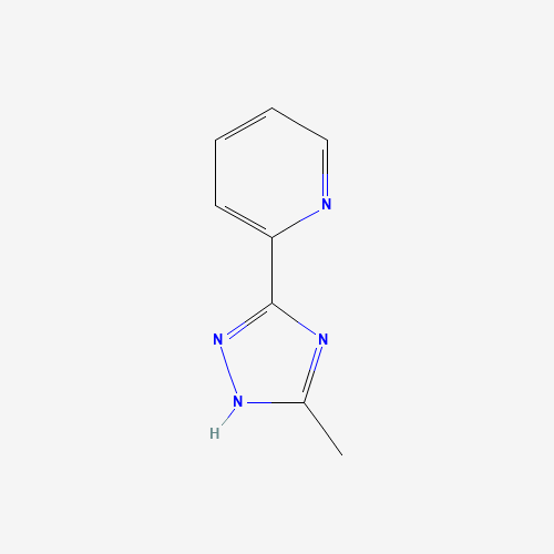 2-(5-methyl-1H-1,2,4-triazol-3-yl)pyridine (CAS: 25433-36-7) - Chemical Structure and Molecular Formula 
