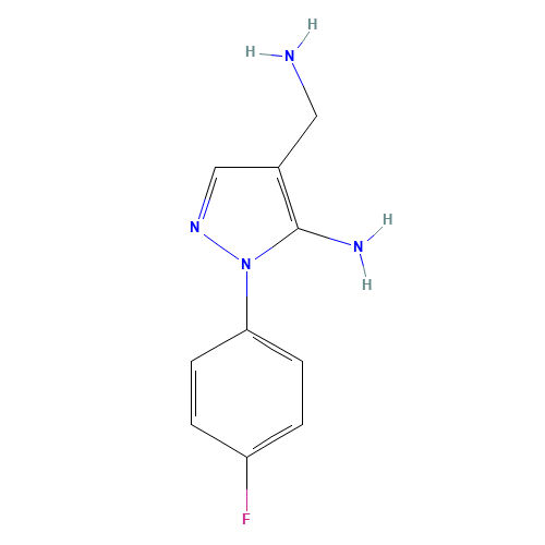 4-(aminomethyl)-2-(4-fluorophenyl)pyrazol-3-amine (CAS: 1017785-26-0) - Related Chemical Product