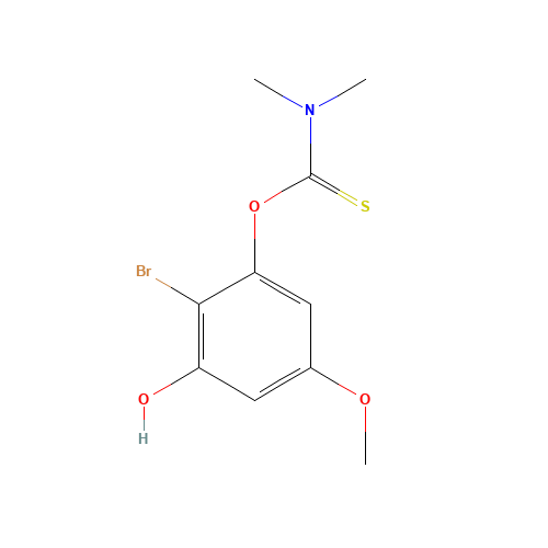 O-(2-bromo-3-hydroxy-5-methoxyphenyl) N,N-dimethylcarbamothioate (CAS: 115768-56-4) - Related Chemical Product