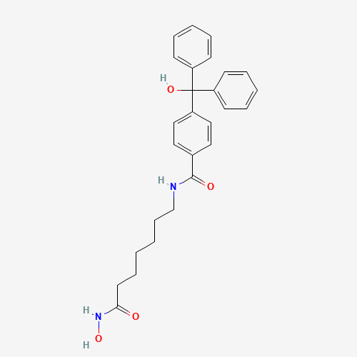 N-[7-(hydroxyamino)-7-oxoheptyl]-4-[hydroxy(diphenyl)methyl]benzamide (CAS: 1316214-99-9) - Related Chemical Product