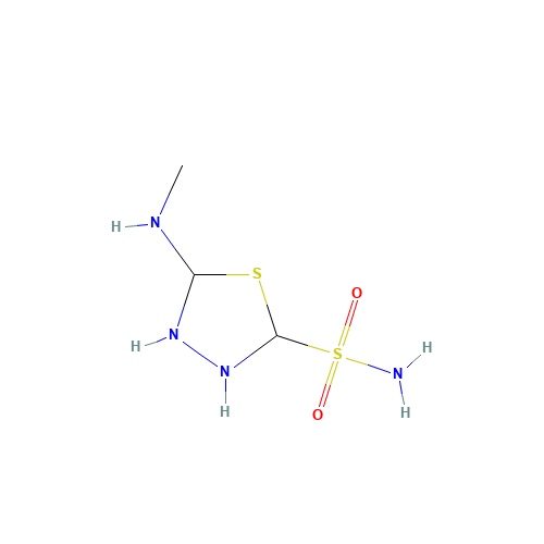 5-(methylamino)-1,3,4-thiadiazolidine-2-sulfonamide (CAS: 104253-34-1) - Related Chemical Product