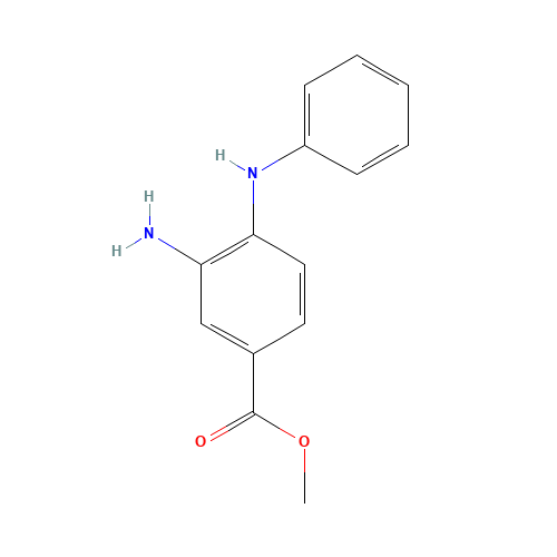 methyl 3-amino-4-anilinobenzoate (CAS: 514206-06-5) - Chemical Structure and Molecular Formula 