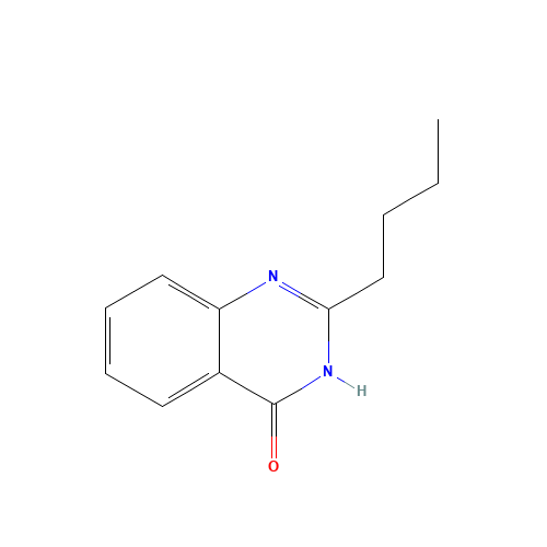 2-butyl-1H-quinazolin-4-one (CAS: 23905-41-1) - Chemical Structure and Molecular Formula 