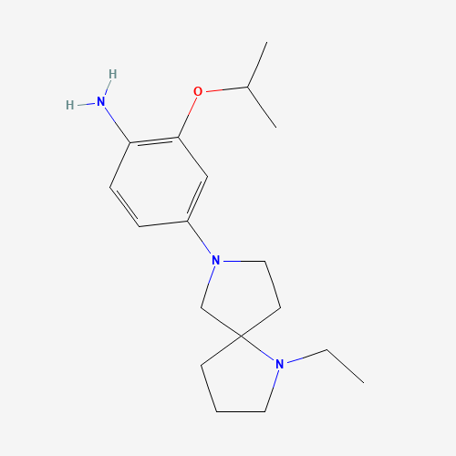 4-(1-ethyl-1,7-diazaspiro[4.4]nonan-7-yl)-2-propan-2-yloxyaniline (CAS: 1462951-16-1) - Related Chemical Product