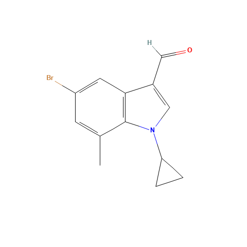 5-bromo-1-cyclopropyl-7-methylindole-3-carbaldehyde (CAS: 1350762-52-5) - Related Chemical Product