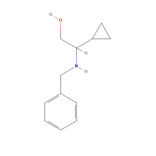 2-(benzylamino)-2-cyclopropylethanol (CAS: 776315-65-2) - Chemical Structure and Molecular Formula 