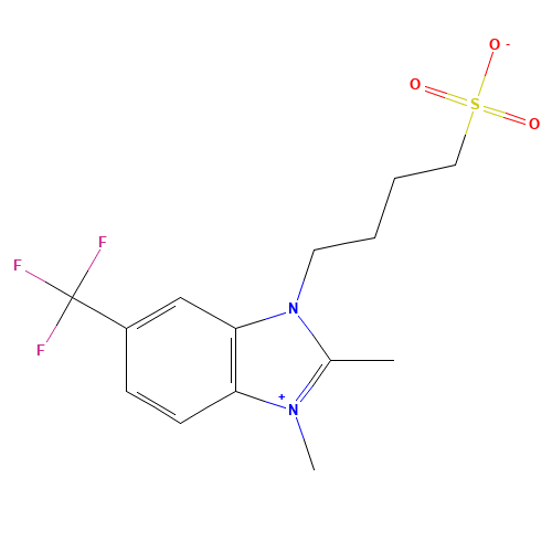4-[2,3-dimethyl-6-(trifluoromethyl)benzimidazol-3-ium-1-yl]butane-1-sulfonate (CAS: 63815-69-0) - Related Chemical Product