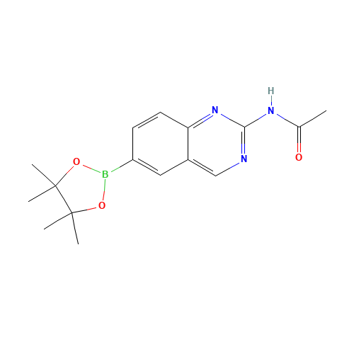 N-[6-(4,4,5,5-tetramethyl-1,3,2-dioxaborolan-2-yl)quinazolin-2-yl]acetamide (CAS: 1187968-47-3) - Related Chemical Product