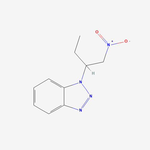 1-(1-nitrobutan-2-yl)benzotriazole (CAS: 26947-61-5) - Chemical Structure and Molecular Formula 