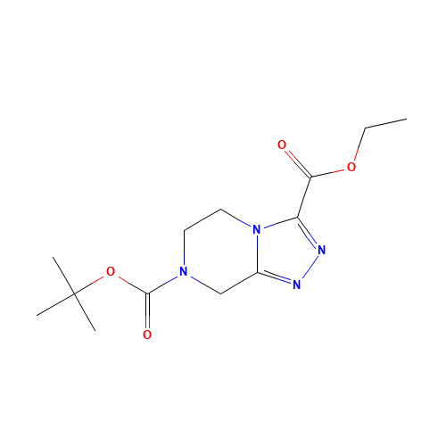 7-O-tert-butyl 3-O-ethyl 6,8-dihydro-5H-[1,2,4]triazolo[4,3-a]pyrazine-3,7-dicarboxylate (CAS: 1215852-11-1) - Related Chemical Product