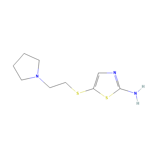 5-(2-pyrrolidin-1-ylethylsulfanyl)-1,3-thiazol-2-amine (CAS: 1042777-99-0) - Related Chemical Product