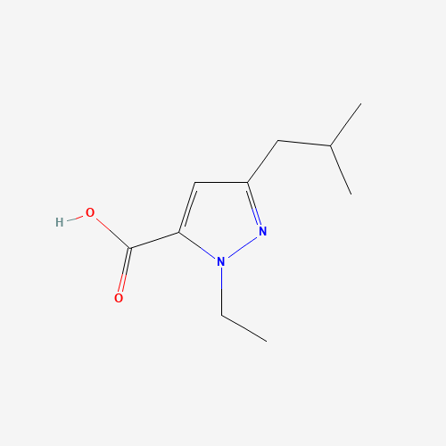 2-ethyl-5-(2-methylpropyl)pyrazole-3-carboxylic acid (CAS: 1015845-75-6) - Related Chemical Product