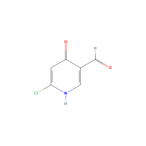 6-chloro-4-oxo-1H-pyridine-3-carbaldehyde (CAS: 1196152-22-3) - Chemical Structure and Molecular Formula 