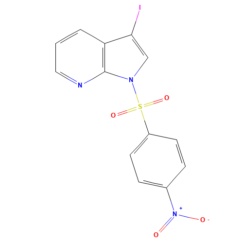 3-iodo-1-(4-nitrophenyl)sulfonylpyrrolo[2,3-b]pyridine (CAS: 1310556-91-2) - Related Chemical Product