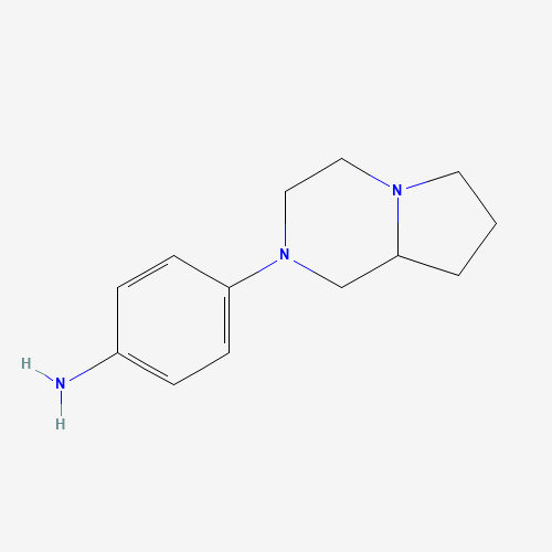 4-(3,4,6,7,8,8a-hexahydro-1H-pyrrolo[1,2-a]pyrazin-2-yl)aniline (CAS: 937607-36-8) - Related Chemical Product