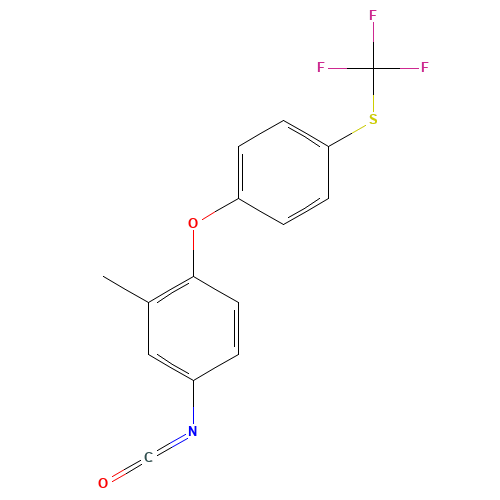 4-isocyanato-2-methyl-1-[4-(trifluoromethylsulfanyl)phenoxy]benzene (CAS: 106310-19-4) - Related Chemical Product