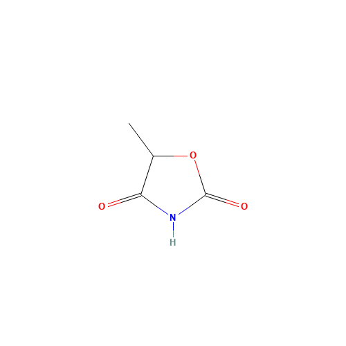 5-methyl-1,3-oxazolidine-2,4-dione (CAS: 27770-23-6) - Chemical Structure and Molecular Formula 