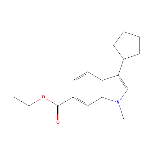 propan-2-yl 3-cyclopentyl-1-methylindole-6-carboxylate (CAS: 1253789-90-0) - Related Chemical Product