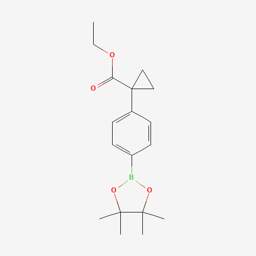 ethyl 1-[4-(4,4,5,5-tetramethyl-1,3,2-dioxaborolan-2-yl)phenyl]cyclopropane-1-carboxylate (CAS: 1257213-52-7) - Related Chemical Product