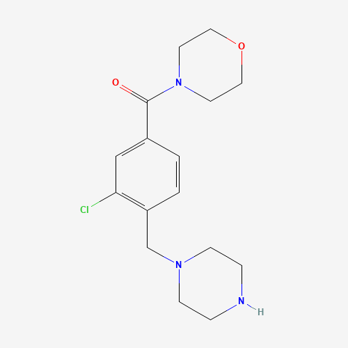 [3-chloro-4-(piperazin-1-ylmethyl)phenyl]-morpholin-4-ylmethanone (CAS: 1460036-77-4) - Related Chemical Product