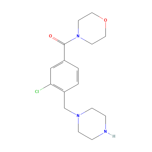 [3-chloro-4-(piperazin-1-ylmethyl)phenyl]-morpholin-4-ylmethanone (CAS: 1460036-77-4) - Related Chemical Product