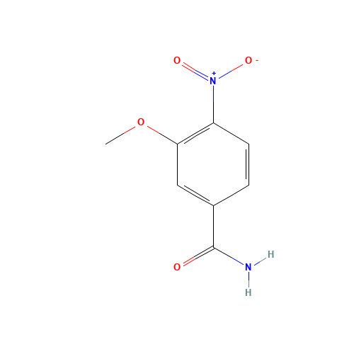 3-methoxy-4-nitrobenzamide (CAS: 92241-87-7) - Chemical Structure and Molecular Formula 